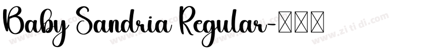 Baby Sandria Regular字体转换